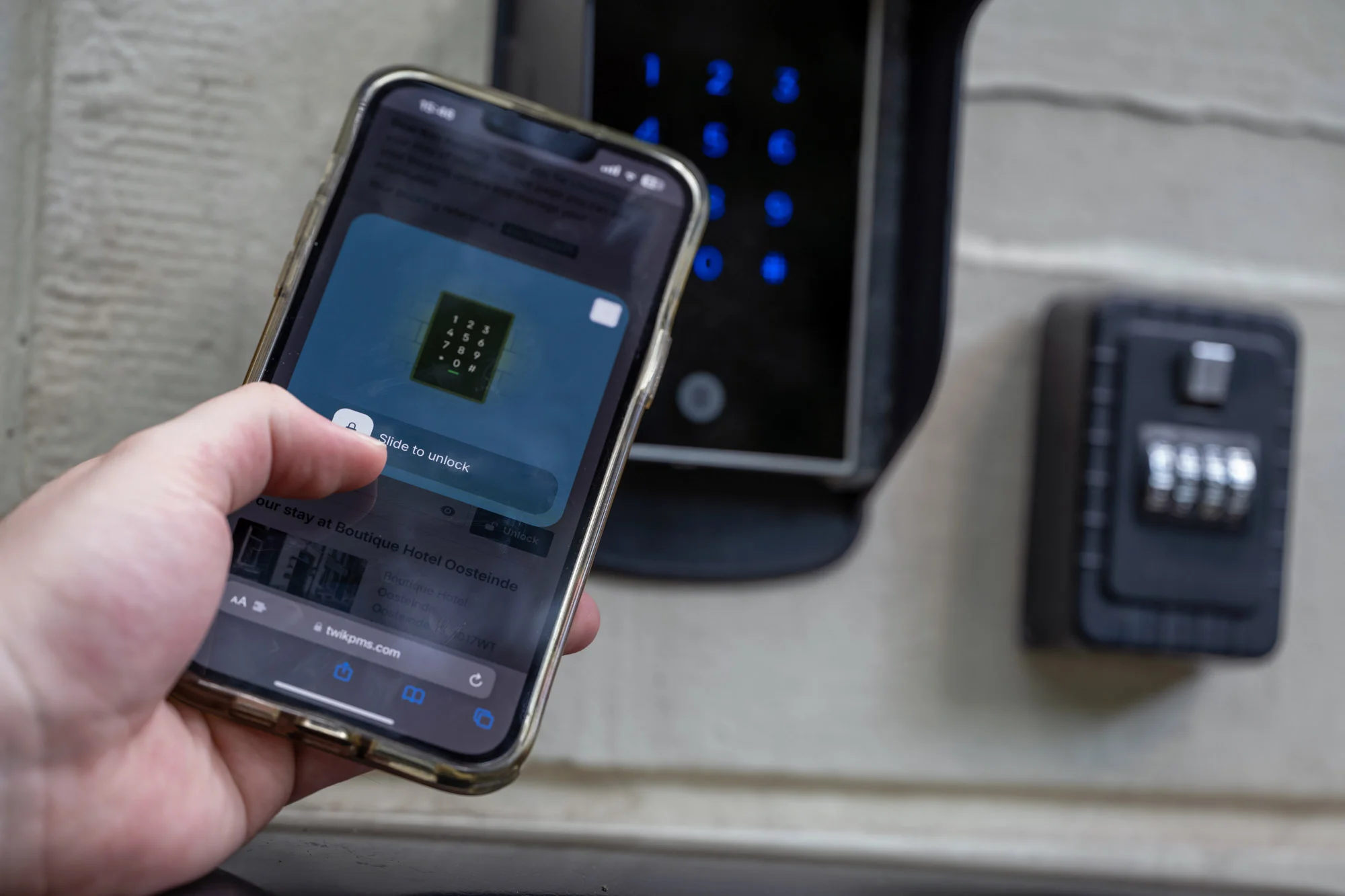 The most simple way to have access to your hotel room